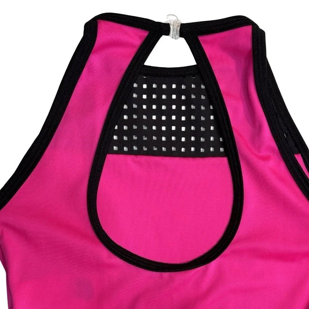 CURTAIN‎ CALL Dance Dress Costume Girls Size CLA Pink Black Leotard Barbie-Core
